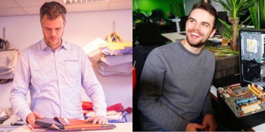 Arie van der Vlies en Thijs Postma, sociaal ondernemers